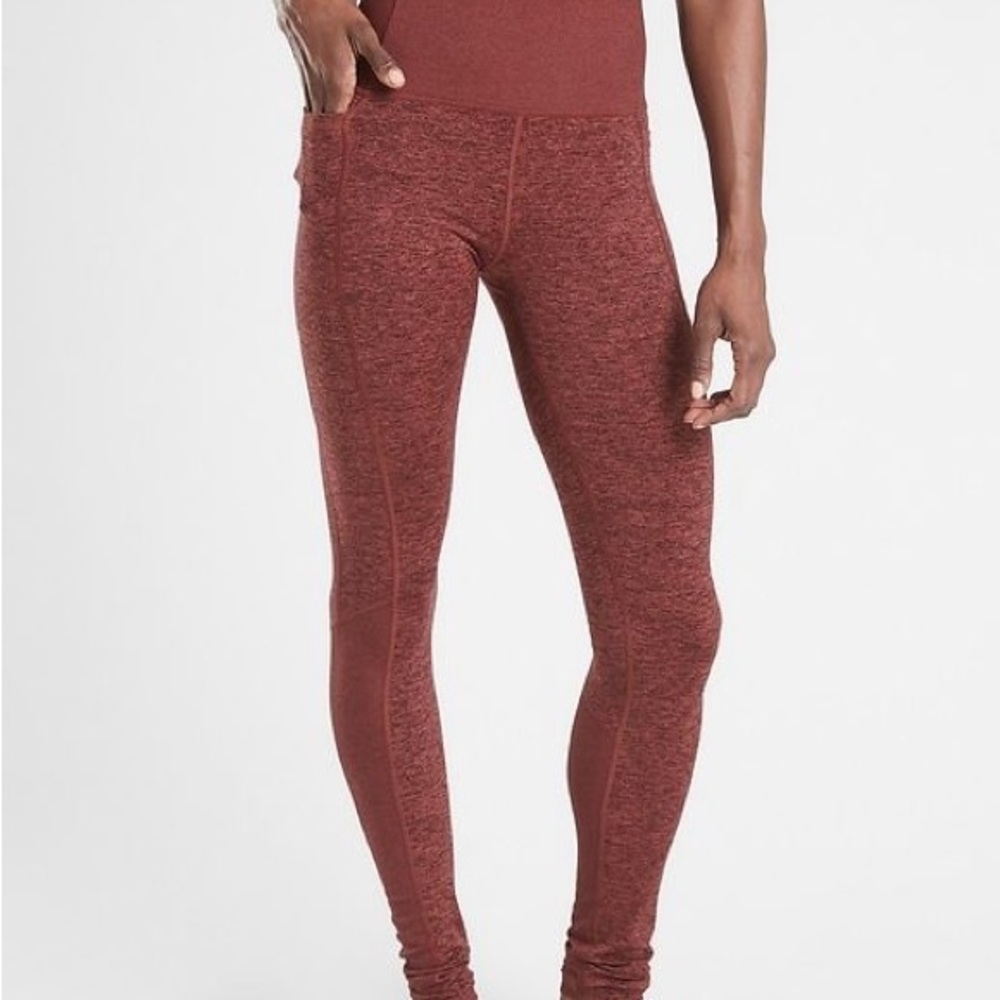 Athleta Exhale Stash Pocket Heel Tight : Leggings